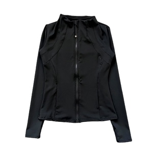 Chaqueta Deportiva de Manga Larga con Cierre y Cuello Alto para Mujer, Ropa Deportiva Ajustada para Yoga, Correr, Transpirable y Cómoda - Product Image 5