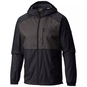 Custom Polyester Windbreaker <b>Jacket</b> Lightweight Waterproof Breathable Full Zip Outdoor Sports <b>Running</b> Training <b>Jacket</b> For <b>Mens</b> - Product Image 1