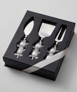 Turtle Design Cheese Server Set In Stainless Steel With Silver Finished Perfect <b>For</b> Kitchenware Wedding And Tabletop Decor - Product Image 4