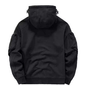 Sudadera con Capucha Techwear para Hombre, Negra, Estilo Urbano, Táctica, con Bolsillos Cargo, con Máscara Facial, Estilo Ninja, Hip Hop, Cyberpunk - Product Image 3