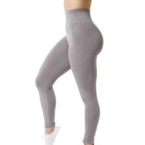 Leggings de Punto Elásticos de Cintura Alta para Mujer, Pantalones Suaves y Transpirables para Uso Diario Informal - Product Image 2