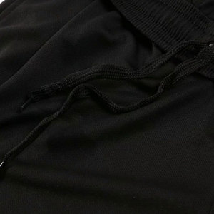 Ensemble de maillot de football unisexe blanc à col en V et manches courtes, short noir, respirant, anti-transpiration, coupe classique, 100 % polyester - Product Image 2
