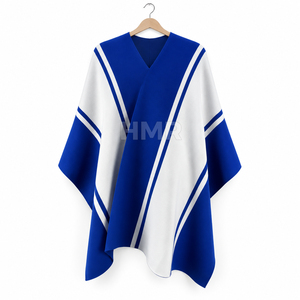 HMR Sorority Sisterhood Blue Yellow Spring Autumn Winter New Stylish Women Elegant Cardigan Poncho Cape Women Sweater - Product Image 5