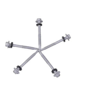 Vis autoperceuse à tête hexagonale avec revêtement Dacromet pour application de connexion de poutres en acier - Product Image 1