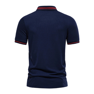 Turn Down <b>Collar</b> Knitted Fabric Made Men's Polo <b>Shirts</b> Short Sleeve Professional Clothing Manufacturer Polo Golf <b>T</b> <b>Shirt</b> Men - Product Image 2