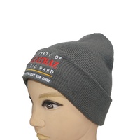 Gorros personalizados de alta calidad, gorros con logotipo de punto Jacquard, gorro de invierno, gorro con calavera