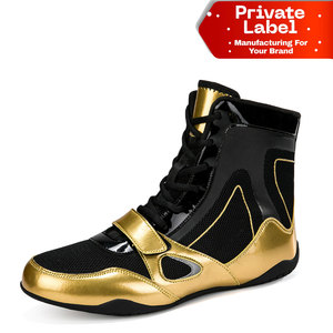 Liquidation de stock : Chaussures de boxe en gros à lacets en polyester – Pack économique personnalisable pour entraînement et gym - Product Image 1