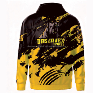 Sudadera con Capucha Personalizada por Sublimación, Venta al Por Mayor, Impresión 3D, MOQ Bajo, OEM, Ropa Deportiva Transpirable de Forro Polar, Sudadera Urbana con Bolsillos para Primavera - Product Image 2