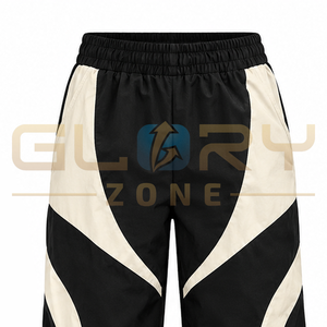 Custom <b>Black</b> Cream Tracksuit <b>Set</b> Cropped Jacket And Wide Leg Pants Trendy Women Sportswear <b>Gym</b> Casual Fashion Premium Clothing - Product Image 5
