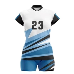 Unisex Sublimated <b>Volleyball</b> Uniform <b>Set</b> White Greenish Black 23 Printed Fitted Moisture Wicking Sleeveless All Seasons Custom - Product Image 5