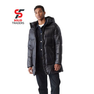 Solid Trader Sleek Modern Design Lightweight Thermal Insulation Casual Padded <b>Coat</b> <b>Long</b> <b>Puffer</b> Jacket - Product Image 1