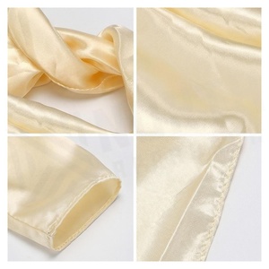 NORTH APPROACH Women's Square Silk Scarf Solid Color Elegant Fashion Accessory All Seasons - Product Image 4
