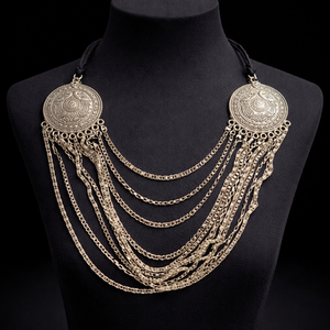 Expositor de Collares Hecho a Mano con Cordón de Hilo, Busto Profesional para Exhibición de Joyería en Vitrinas y Fotografía Comercial - Product Image 4