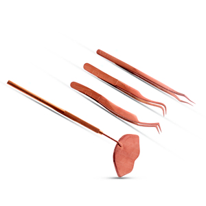 Miroir à cils en acier inoxydable Salon Pro Tools, manche haut de gamme, style parfait, édition ultra brillante, antistatique - Product Image 5
