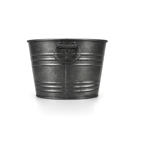 Bac ovale en fer galvanisé de 16 gallons, noir - Product Image 3
