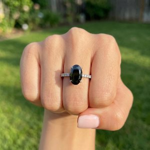 Anillo Ajustable de Diamante Cultivado en Laboratorio en Plata de Ley 925 con Acabado en Oro, Joyería Elegante, Piedra Brillante, Regalo de Moda - Product Image 4