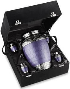 Urne funéraire en aluminium Prestige pour adultes, porte-cendres, conçue avec une fermeture sécurisée durable et une finition soignée - Product Image 3