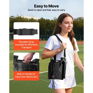 Asiento de Estadio Negro con Cojín Grueso, Silla Plegable para Gradas con Reposabrazos, Soporte para Espalda, Correas para Hombros, Portavasos, Material de Lycra y PP - Product Image 4