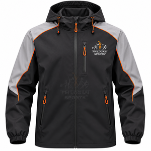 Chaqueta Bomber de Lona con Capucha Unisex al por Mayor, Impermeable, Cortavientos, Transpirable, Ecológica, para Senderismo y Trekking al Aire Libre, Personalizable por Delante - Product Image 1