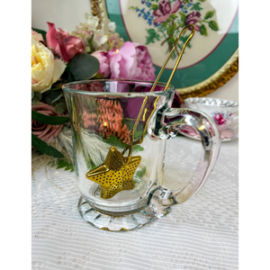 Stainless Steel Star Design Reusable Funnel Tea Infuser With Long Handle Gold Color Coffee Tea & Espresso <b>Kitchen</b> <b>Accessories</b> - Product Image 4