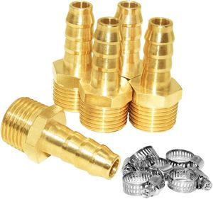 Adaptador de latón premium de primera calidad con rosca para manguera, conector de manguera de latón forjado - Product Image 4