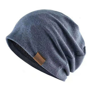 Fashionable Windproof Plush Warm Beanie <b>Cap</b> Men's and Women's <b>Winter</b> Beanie Hat Customized Soft Thermal Knitted Skull <b>Cap</b> - Product Image 3