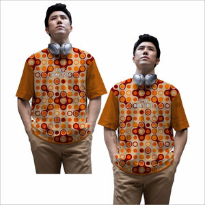 เสื้อยืดผู้ชายทรงหลวมพิมพ์ลายแฟชั่นลำลอง เนื้อผ้านุ่ม 100% ผ้าฝ้าย เสื้อยืดผู้ชายสำหรับใส่ทำงานและสไตล์สตรีท - Product Image 5