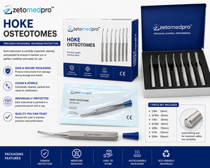 Osteotomes de type STILLE 10mm 12mm 15mm 20mm Lame ZETOMEDPRO - Product Image 6