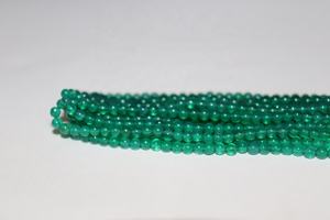 Cuentas redondas de ónix verde para fabricación de joyas, cuentas lisas de ónice verde, para hacer joyas - Product Image 4