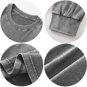 Oversized Crew Neck Long Sleeve Fleece Lined Breathable Knitted Pullover Solid Color Unisex Autumn Wear 100% Cotton Washed - Product Image 3