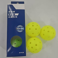 Balle de Pickleball Influence en PE, monobloc rotomoulé, 40 trous, pour événements sportifs en extérieur, entraînement d'élite, enfants, 74 mm