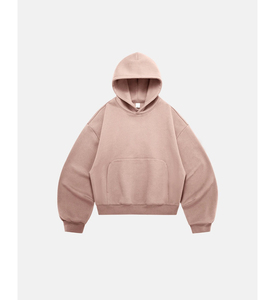 OEM New Winter High Street Streetwear Custom Logo Blank Drop Shoulder No <b>Strings</b> Oversized Regular Fleece <b>Hoodie</b> - Product Image 4