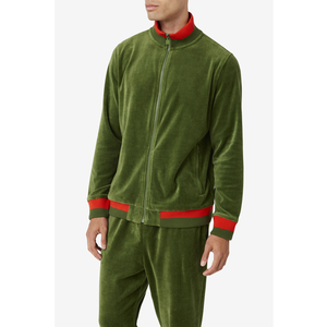 เสื้อแจ็คเก็ตบอมเบอร์ผ้าฝ้ายแท้ 100% สำหรับผู้ชายที่ปรับแต่งได้ – เสื้อแจ็คเก็ตทุกฤดูกาลที่นุ่มสบายและระบายอากาศได้ดี – เสื้อโค้ทลายโมโนแกรมส่วนตัว - Product Image 2