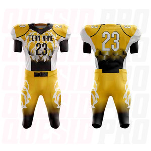 Customized Color American Football Uniforms Set Quick Dry Breathable Sports Wear Sublimation Tackle Twill Football Uniform Sets - Product Image 6