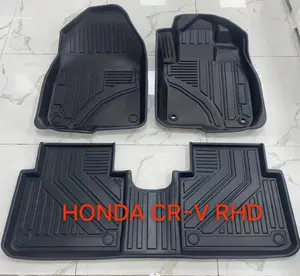 Alfombrillas de TPE de ajuste personalizado para todo tipo de clima para alfombras de protección impermeables resistentes a las manchas HONDA RHD