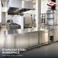 Solution complète d'équipement de cuisine commerciale pour hôtels avec ligne de cuisson, fours combinés et chambre froide pour hôtel cinq étoiles au Nigéria