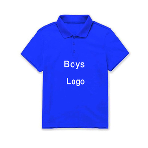Wholesale Custom Printed 100% Cotton <b>Plain</b> for <b>Polo</b> <b>Shirt</b> for Kids Quick Dry Casual Short Sleeve White <b>Black</b> XXS-6XL Custom Logo - Product Image 2