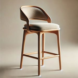 Silla de Bar de Madera de Teca Signature - Product Image 1