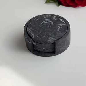 Natural Handmade <b>Coaster</b> With Black and Gold Resin Round Shape Tea Cup <b>Coaster</b> Best Quality Mug <b>Coaster</b> at Cheap Price <b>agate</b> - Product Image 1