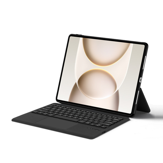Fashionable Wireless Tablet Keyboard Leather Case Magnetic with Built-in Touchpad for Honor Magic Pad3 12.5, 13.3 Inch