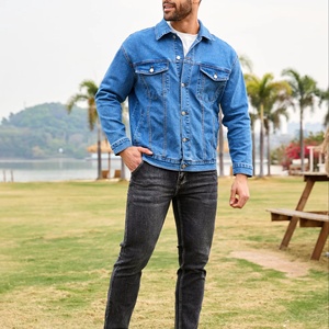 Veste en jean confortable avec logo personnalisé, design personnalisé de haute qualité, veste en jean décontractée et streetwear pour hommes - Product Image 5