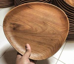 Bandeja de Servir de Madera Duradera, Bandeja de Madera Natural para Cocina, Restaurante, Hotel, de Madiha Art and Crafts - Product Image 1