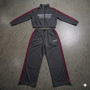 Conjunto Deportivo Rexfit Personalizado, Impermeable, para Entrenamiento, con Pantalones Cortos y Chaqueta con Diseño de Parches, Cortavientos Deportivo para Hombre - Product Image 3