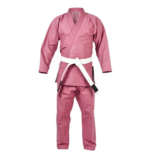 Kimono de BJJ Rosa para Mujer, Corte Regular, 100% Poliéster, Logotipo Frontal Duradero con Diseño Verde, Ropa de Artes Marciales, Talla Adulto - Product Image 2