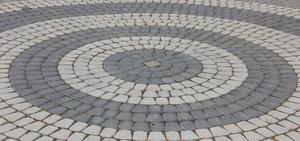 Piedra de Pavimento de Arenisca Moderna con Patrón de Círculos Grises para Villas y Jardines Exteriores - Product Image 5