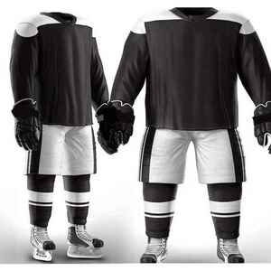 Men's Full Sublimation Print Ice Hockey Jersey Set Quick Dry Moisture Wicking Regular Fit Field & Ice Hokey Sportswear Uniforms - Product Image 5