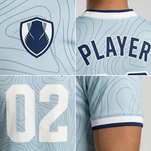 Wholesale OEM Custom Logo Soccer Teamwear Breathable Quick Dry Number Printed Football Uniform - Product Image 4