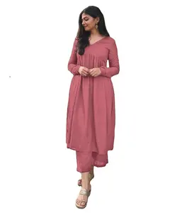 Adults Western Kurtis For Women In India Palazzo Long Sleeve at Wholesale Price for online sale