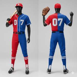 ชุดเบสบอลพิมพ์ลายตามสั่งคุณภาพระดับมืออาชีพสำหรับสโมสร โรงเรียน และทีม  ผ้าที่มีความแข็งแรงสูง ระบายอากาศได้ดี แห้งเร็ว ทนทานเป็นเลิศ - Product Image 2