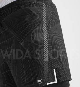 FlexCore Dual Layer Training Shorts Athletic Running Shorts with Compression Liner <b>Stretch</b> Fitness Wear - Product Image 4